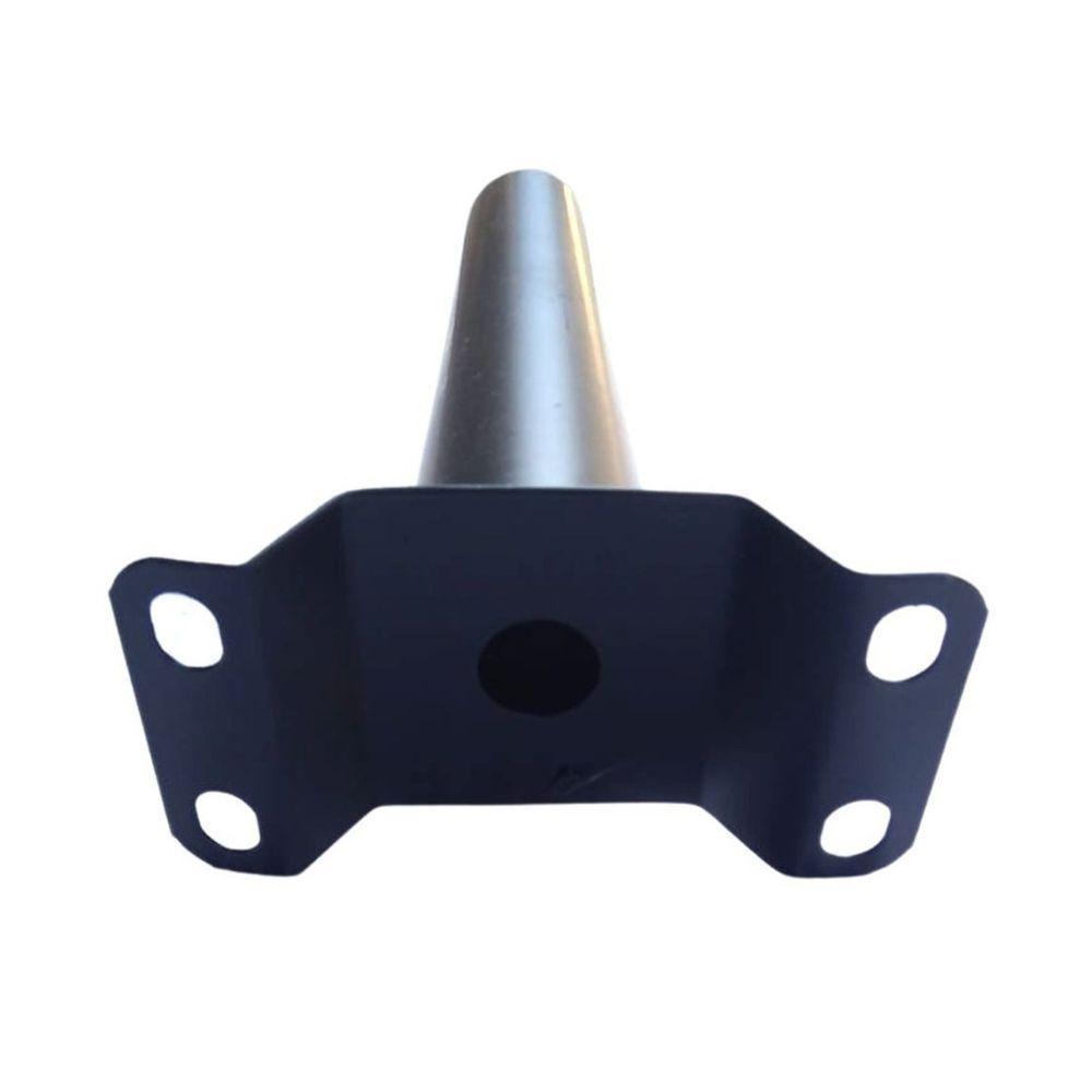 Suporte Luminaria Solar Pintura Eletrostatica Aço Barra Poste Parede Rua Quintal - 6