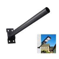 Suporte Luminaria Solar Pintura Eletrostatica Aço Barra Poste Parede Rua Quintal - 9