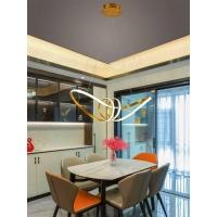 Lustre Luminaria Arco Infinito Aneis Pendente 3 Em 1 Led Ambiente Decorativo Moderno Luxo Recepçao - 8