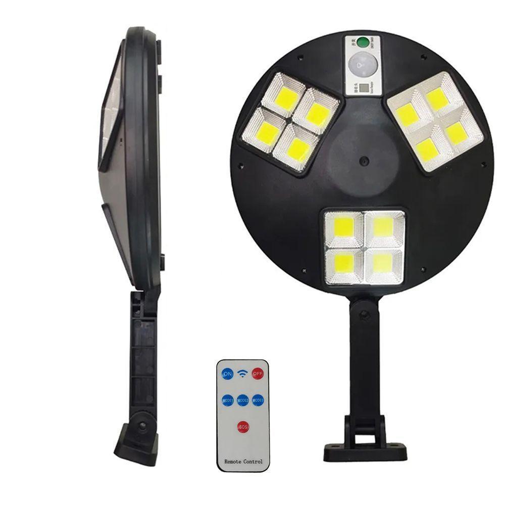 Luminaria Solar Sensor Presença Movimento Led Industrial Residencial Rua Jardim - 1