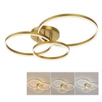 Luminaria Aneis 3 Em 1 Led Infinito Perfil Lustre Arco Orbital Moderno - 1