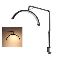 Luminaria Estetica Salao Spa Meia Lua Arco Led 3 Tons Suporte Celular Mesa Iluminaçao Salao - 1