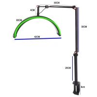 Luminaria Estetica Salao Spa Meia Lua Arco Led 3 Tons Suporte Celular Mesa Iluminaçao Salao - 5