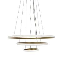 Luminaria Pendente 3 Em 1 Led Perfil Lustre Aneis Infinito Aro Ajustavel Regulavel Iluminaçao