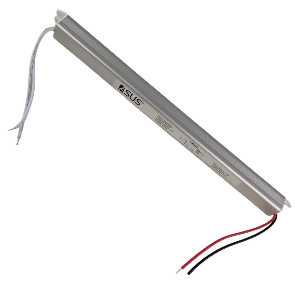 Fonte Slim Drive 36w 12v 3a Fita Led Perfil Bivolt Ip20 Resistente Lustre Luminaria - 1