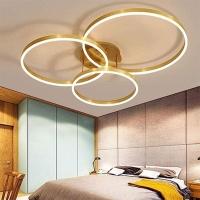 Lustre Luminaria 3 Em 1 Aneis Infinito Perfil Led Arco Orbital Iluminaçao Ambiente Moderno - 10