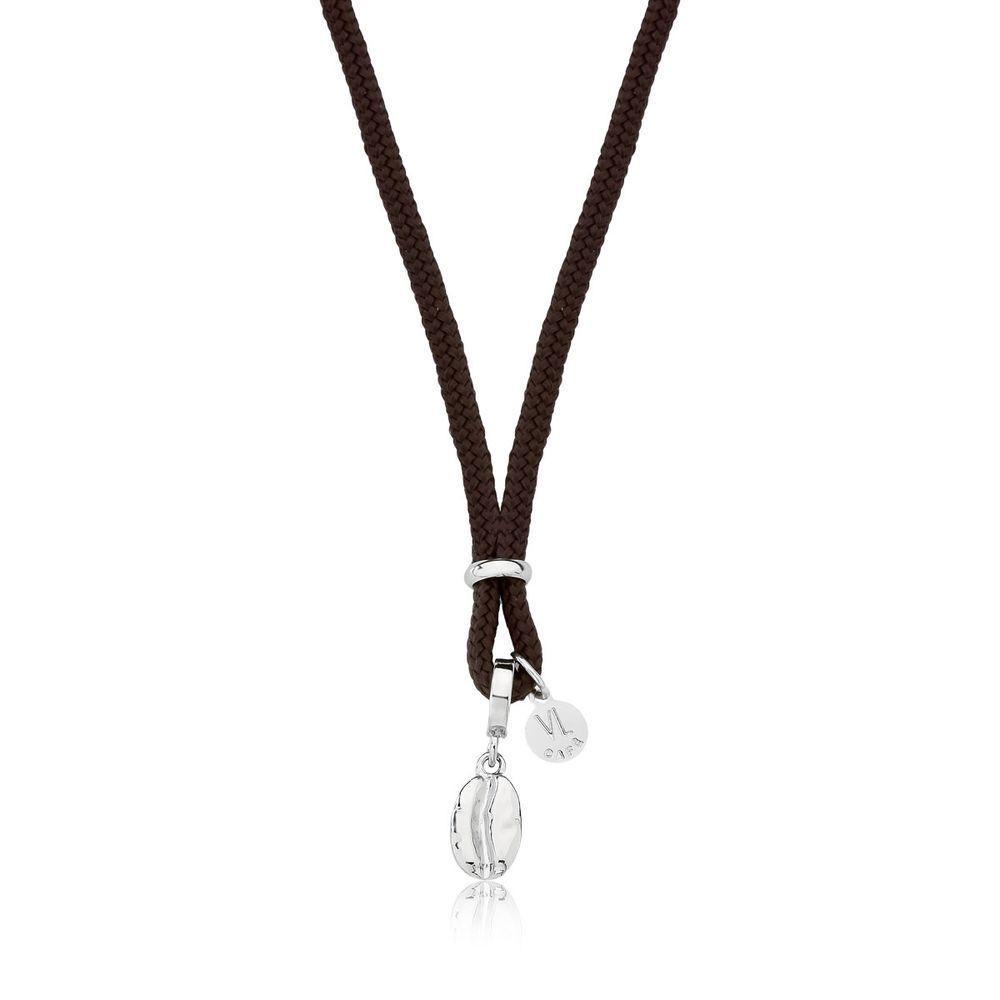 Colar Grão De Café Infantil No Paracord Marrom - 1