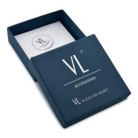 Colar Amor Ao Agro Com Coração Azul índigo E Revestimento Em Prata - 3