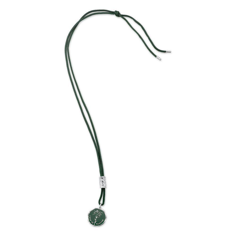 Colar Cana De Açúcar No Paracord Com Tora Prateada - 3