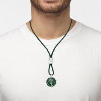 Colar Cana De Açúcar No Paracord Com Tora Prateada - 4