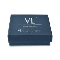 Choker Em Couro Com Borboleta-azul Revestida Em Ouro - 4