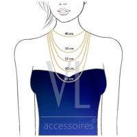 Corrente Elos 55cm Com Revestimento Prateado - 3