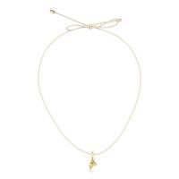 Cordão Algodão Com Pingente Cacau E Ponto De Luz Revestido Em Ouro - 3