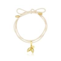 Cordão De Algodão Com Pingente Cacaus Revestido Em Ouro - 1