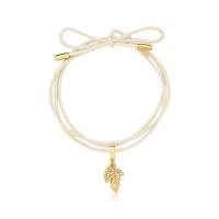 Cordão De Algodão Com Pingente Uva Revestido Em Ouro - 1