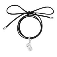 Cordão De Algodão Com Pingente Latão De Leite Em Revestimento Prateado - 1