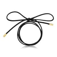 Cordão Multifuncional De Algodão Com Ponteiras Cor Preto - 1