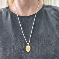 Cordão De Algodão Com Pingente Chapéu Revestido Em Ouro - 2