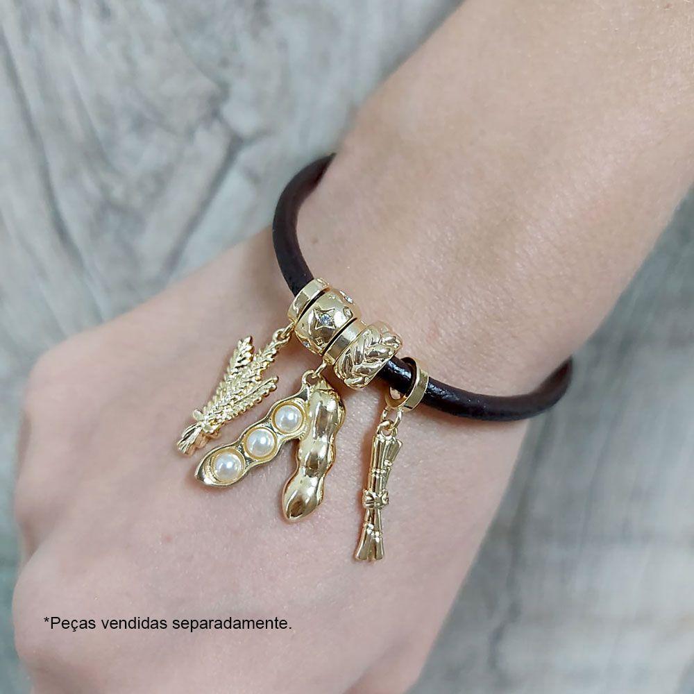 Charm Feixe De Cana De Açúcar Revestido Em Ouro - 3