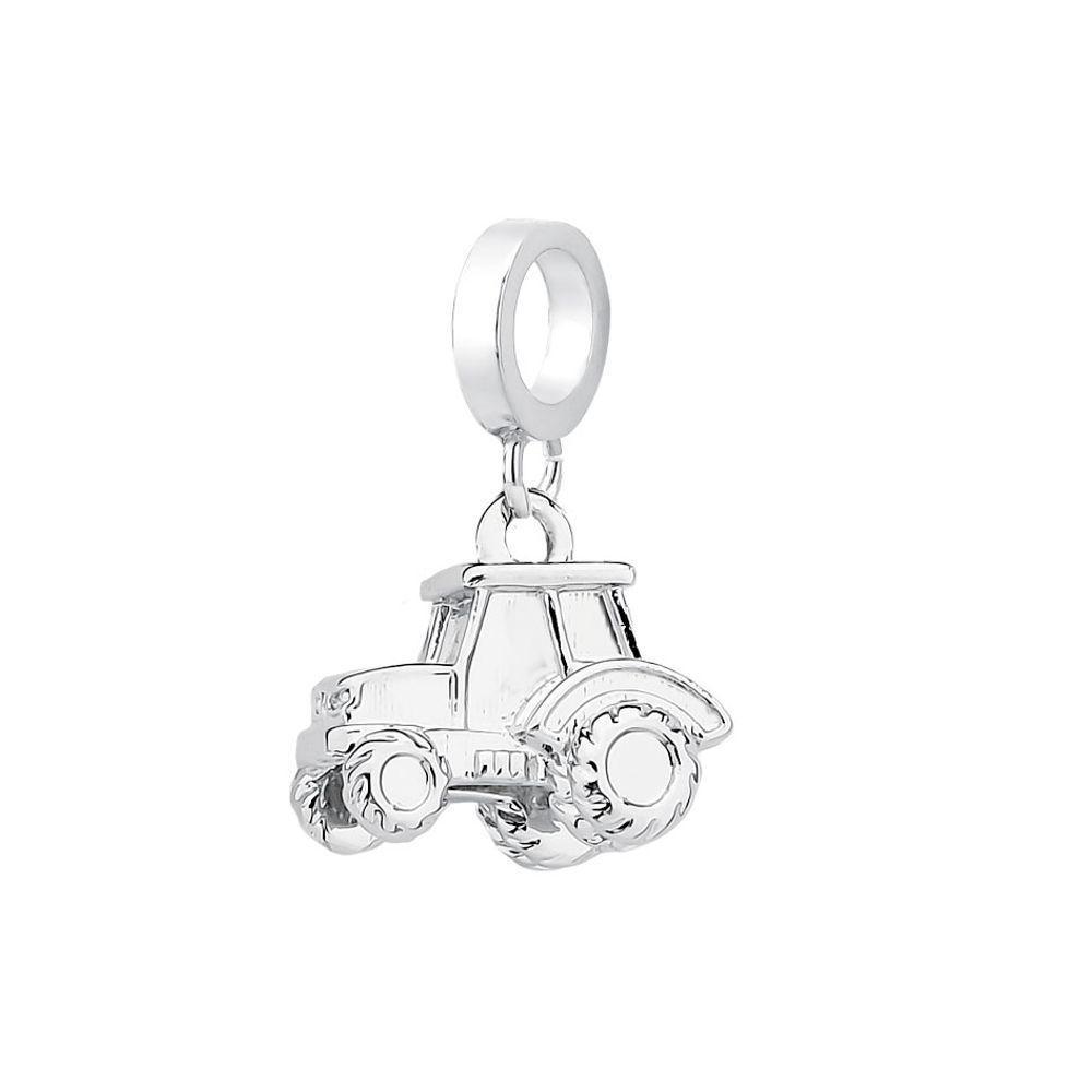 Charm Trator Com Revestimento Em Prata - 1