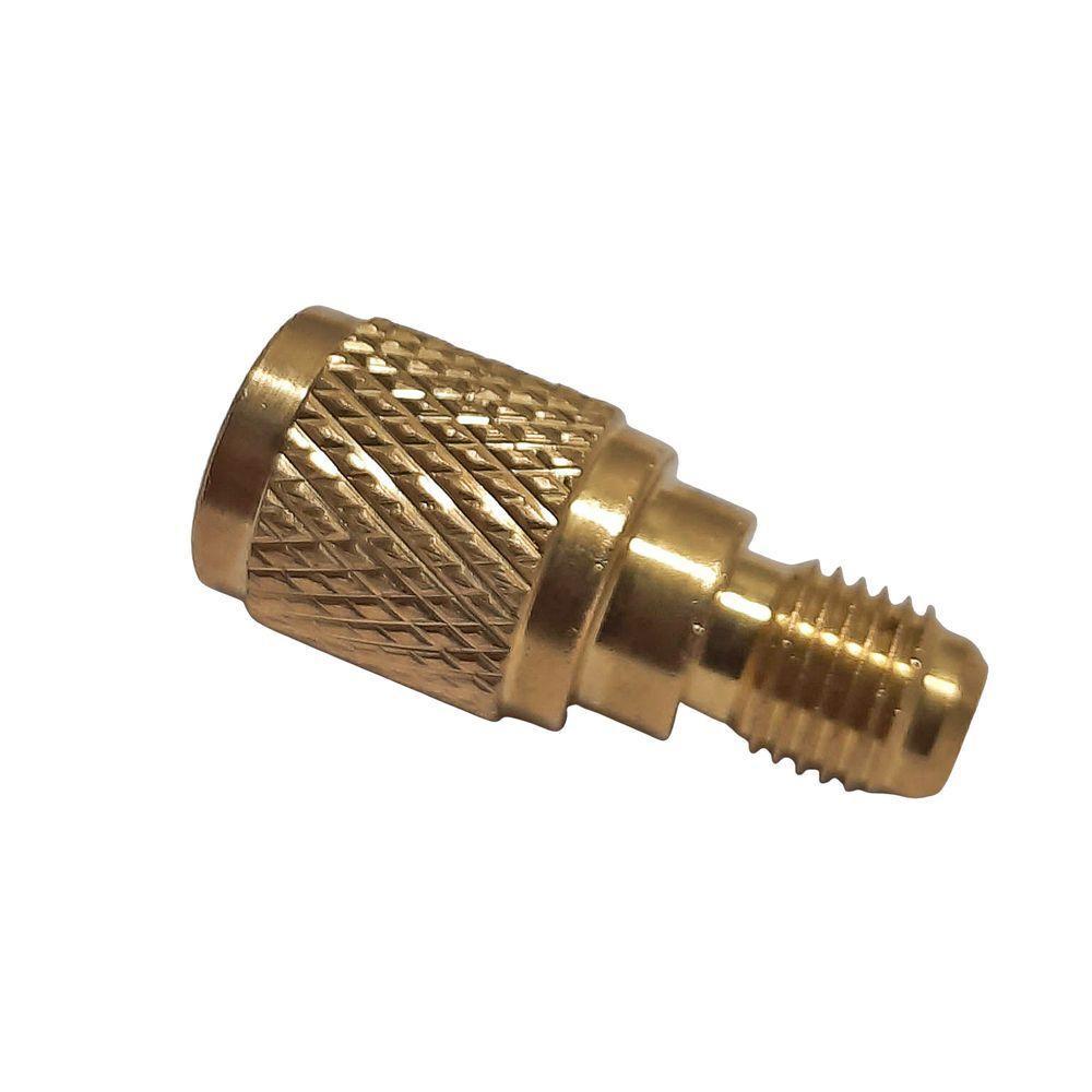 Adaptador Ad87 Vix Para Gás R410 5/16 Femêa - 1/4 Macho - 3