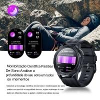 Relogio Skmei Amoled, 1.43 ", Impermeável, Chamada Bluetooth - Preto - 4