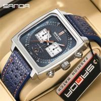 Relógio De Pulso Impermeável, Ponteiros Luminosos Sanda 5311 - Azul - 3