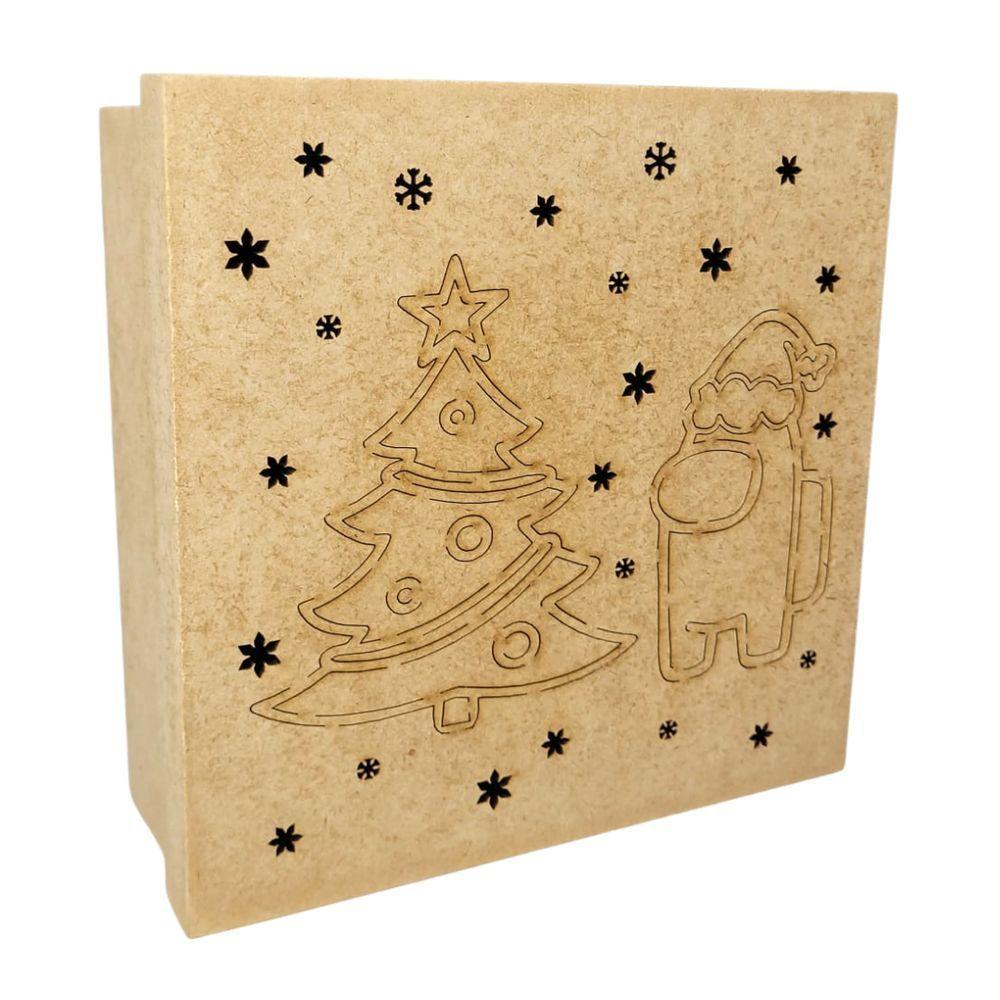 Caixas 100% Mdf Cru (17x17x07) Arvore Natalina - 1