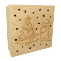 Caixas 100% Mdf Cru (17x17x07) Arvore Natalina - 1
