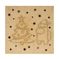 Caixas 100% Mdf Cru (17x17x07) Arvore Natalina - 3