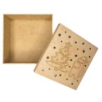 Caixas 100% Mdf Cru (17x17x07) Arvore Natalina - 4