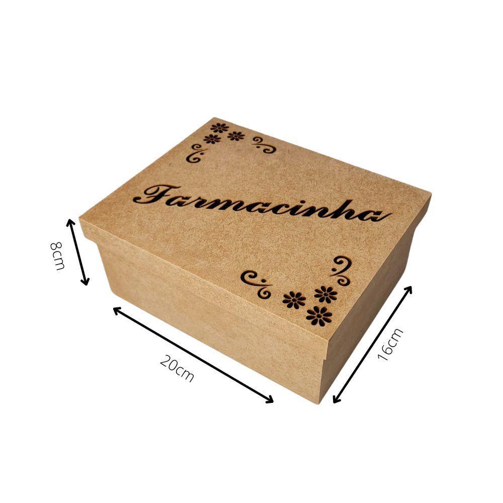 Caixa Farmacinha 100% Mdf (20x16x08) Mdf Cru - 2
