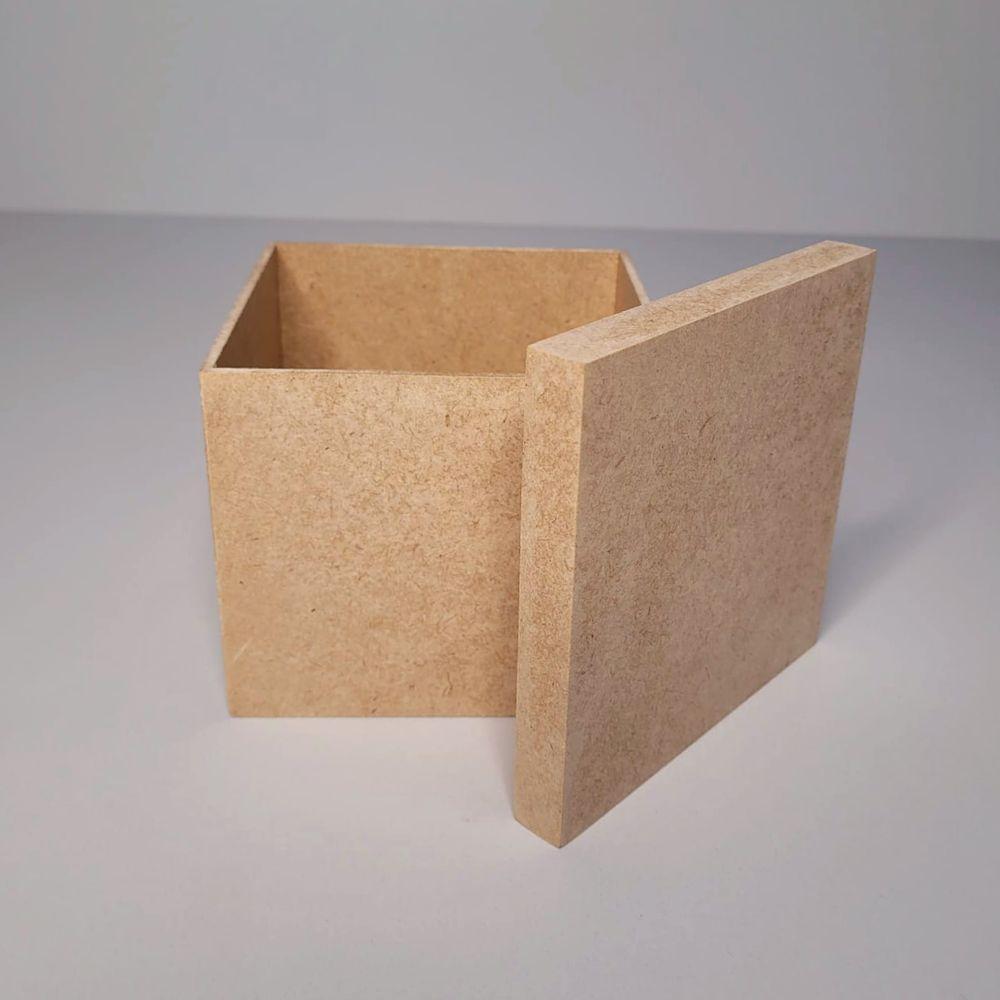 Caixa Tampa De Sapato P/1 Caneca Em Pé (12x12x11) Mdf Cru - 2