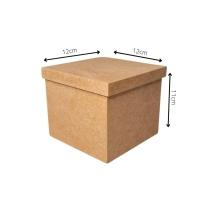 Caixa Tampa De Sapato P/1 Caneca Em Pé (12x12x11) Mdf Cru - 4