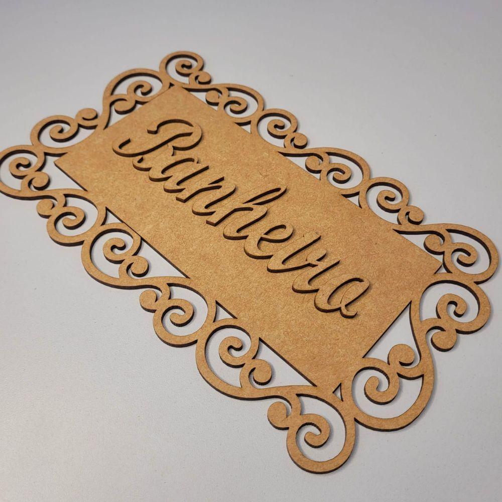 Moldura Para Banheiro 100% Mdf Cru (25x15) Modelo 1 - 3