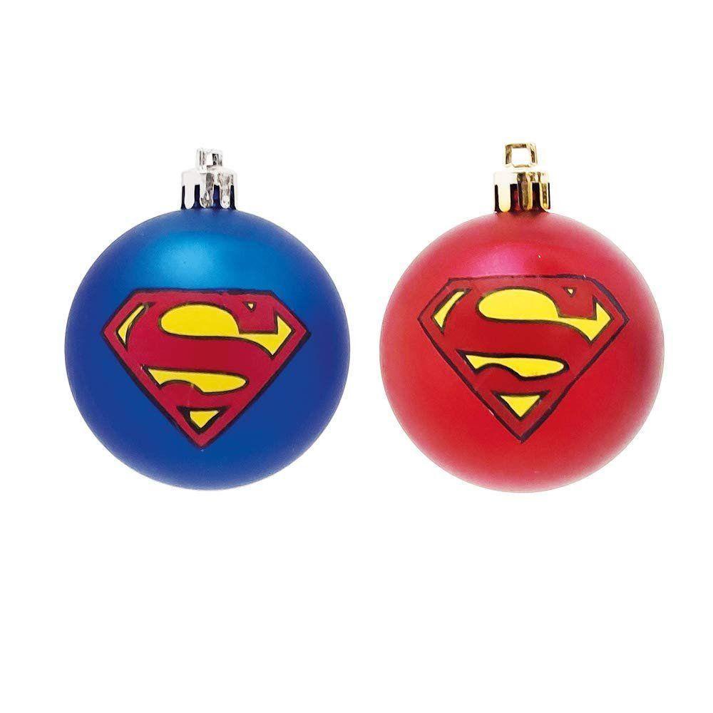 Jogo De Bolas De Natal Super Homem, 4 Bolas De 8 Cm - 1