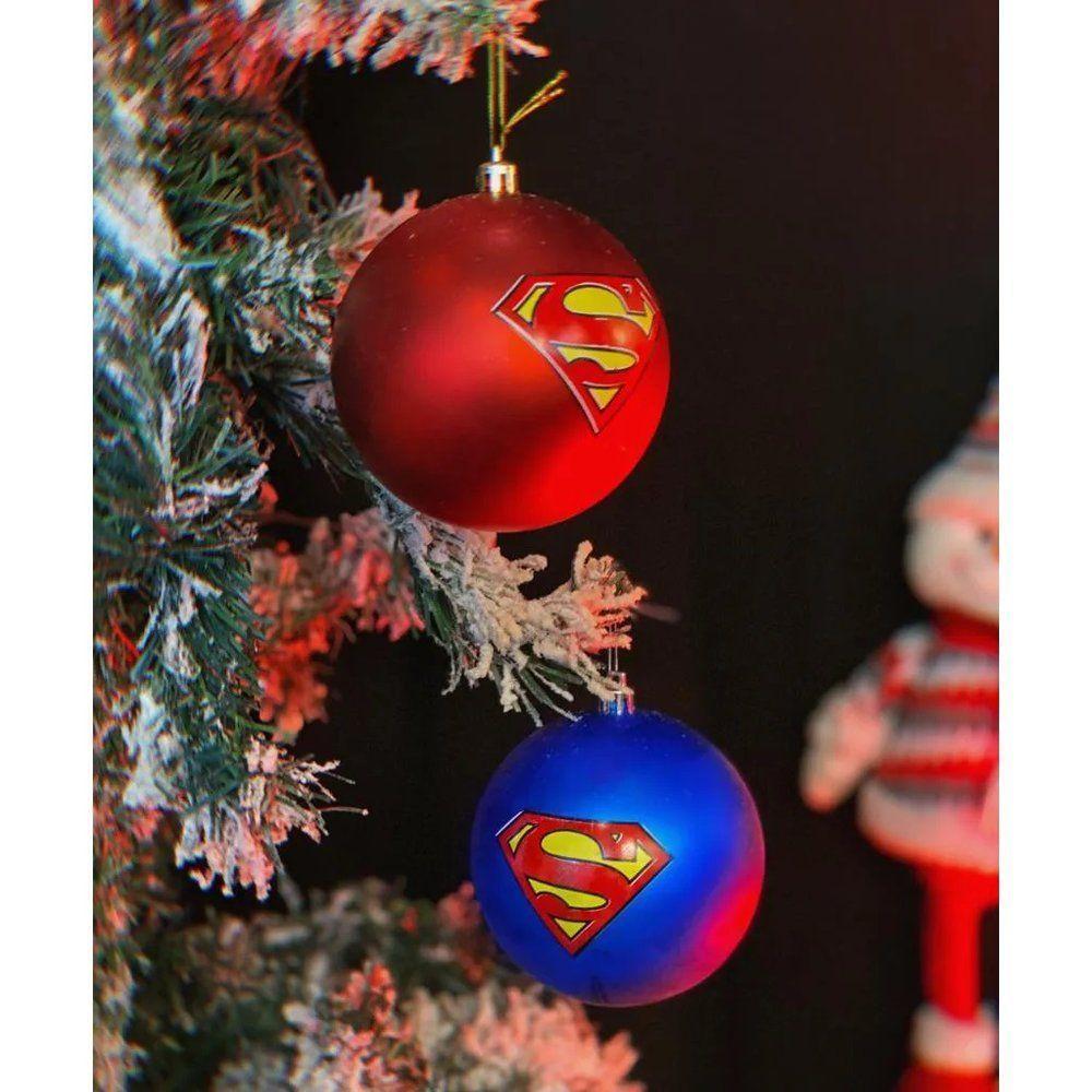 Jogo De Bolas De Natal Super Homem, 4 Bolas De 8 Cm - 2
