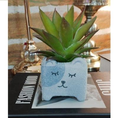 Vaso Cachepot Bichinho P/ Planta Suculenta Ou Porta Lápis