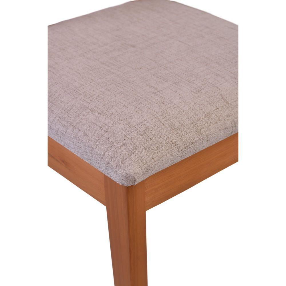 Cadeira Alice Em Madeira Maciça Palha Sextavada Natural Amêndoa - 7