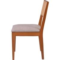 Cadeira Alice Em Madeira Maciça Palha Sextavada Natural Amêndoa - 8