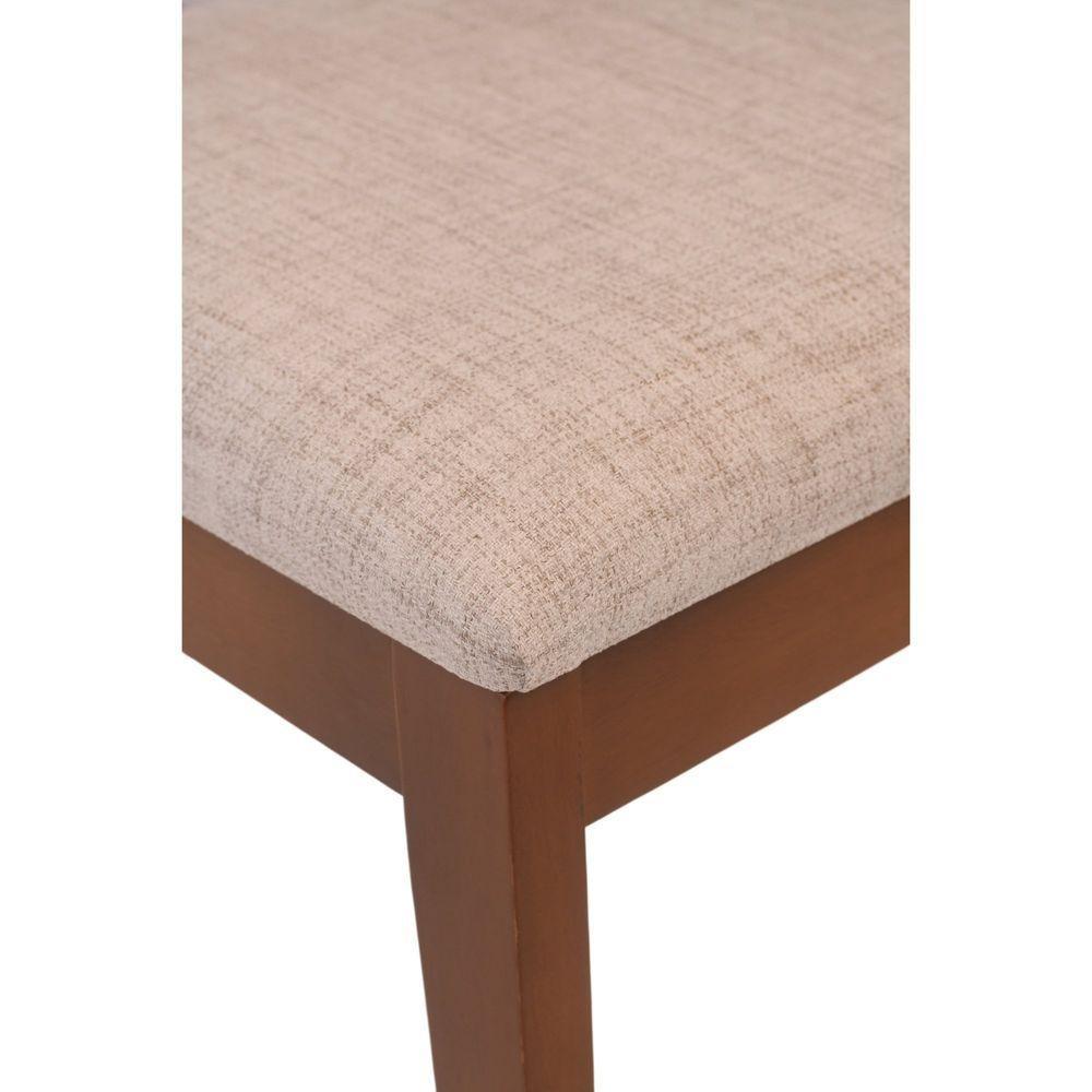 Cadeira Alice Em Madeira Maciça Palha Sextavada  Castanho - 9