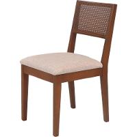 Cadeira Alice Em Madeira Maciça Palha Sextavada  Castanho - 7