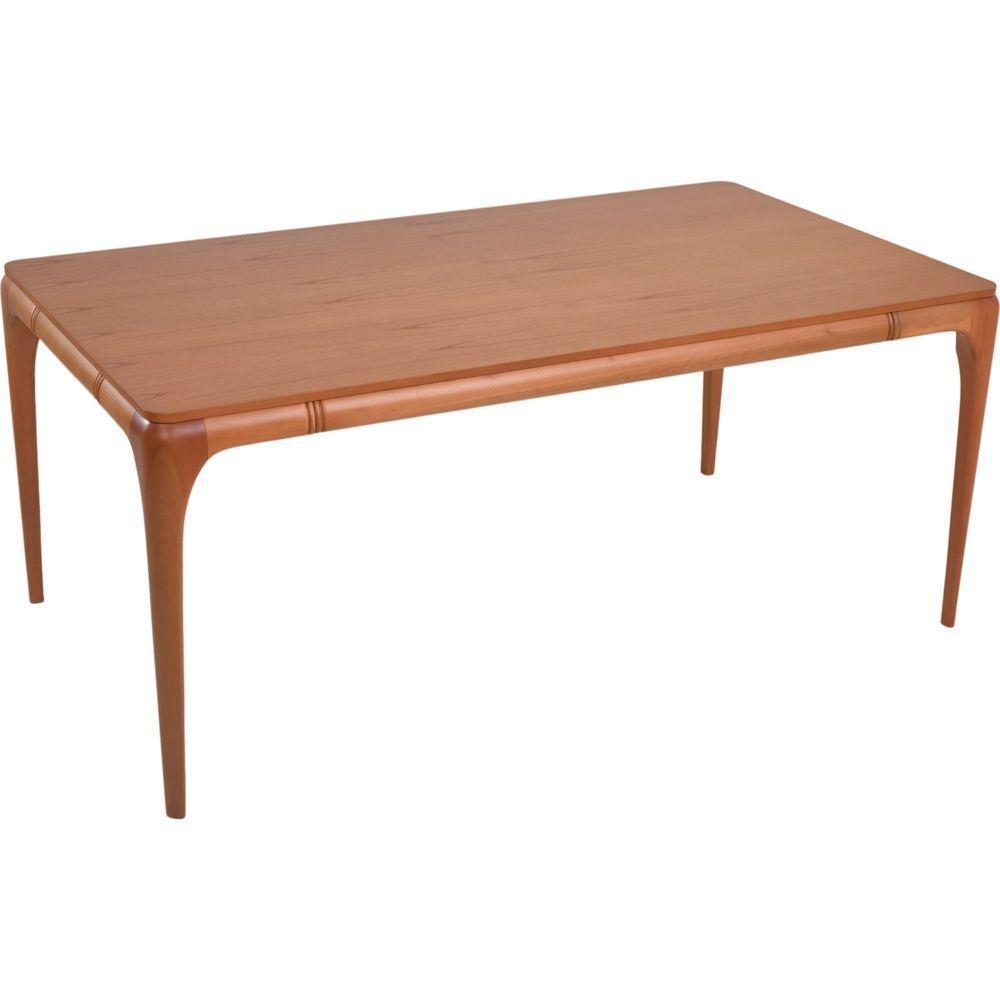 Mesa Jantar Campeche Em Madeira Maciça Amêndoa 1,80x1,00 - 1