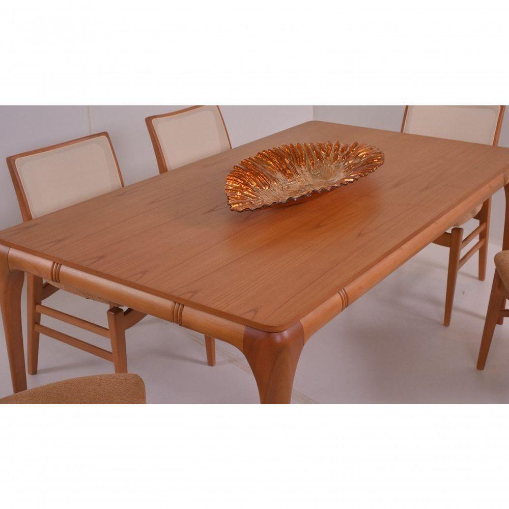 Mesa Jantar Campeche Em Madeira Maciça Amêndoa 1,80x1,00 - 5
