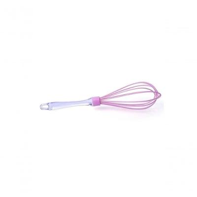Batedor De Claras Silicone Rosa Claro