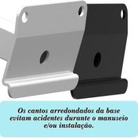 03 Suportes Refletor Base Inclinada Braço 60 Cm 03 Cj - Preto - 5