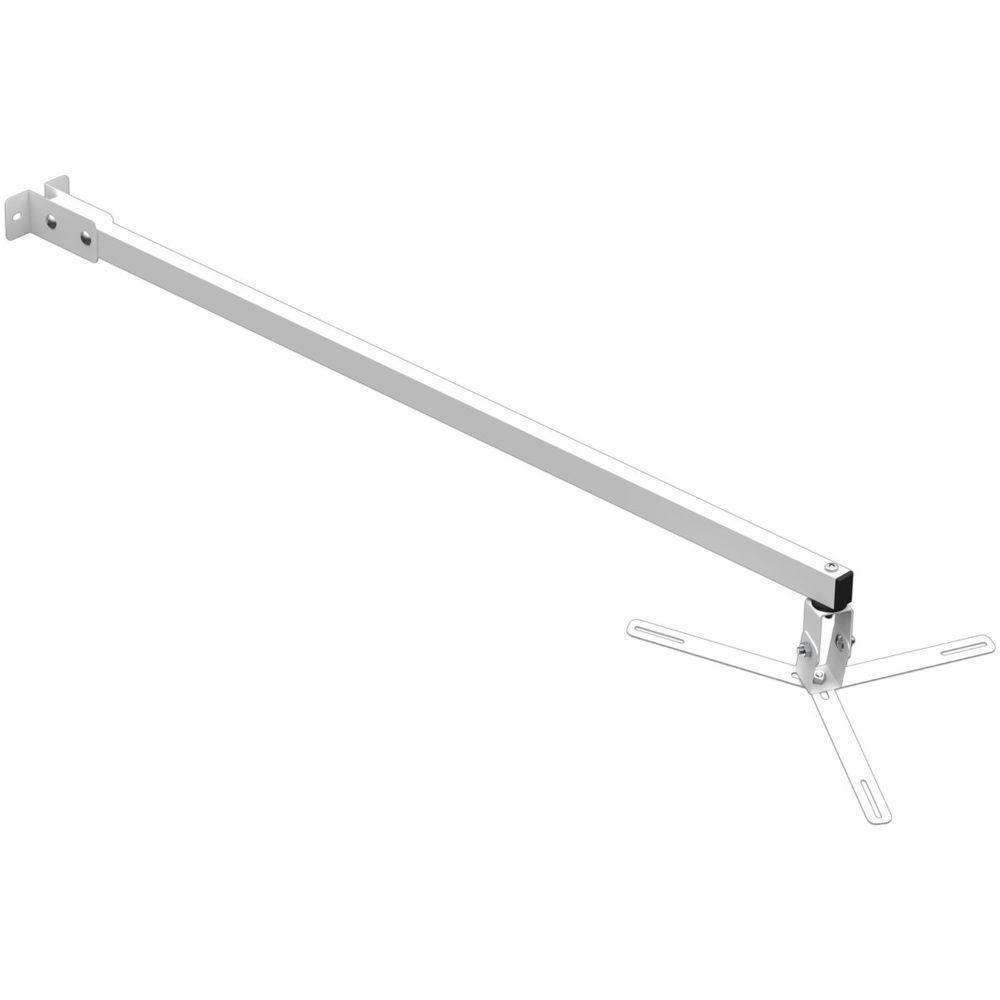 Suporte Projetor Datashow Mini Led Parede Braço 100 Cm - Branco - 4