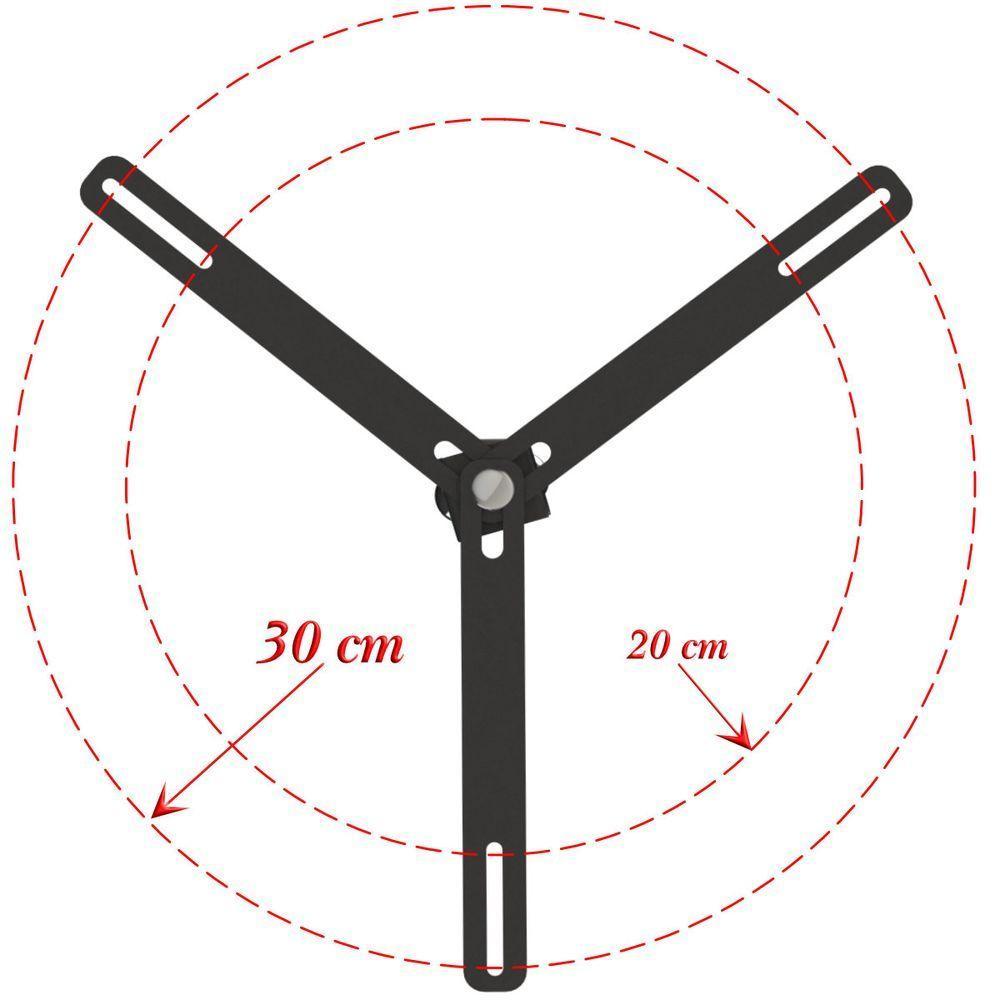 Suporte Projetor Datashow Mini Led Parede Braço 100 Cm - Preto - 4