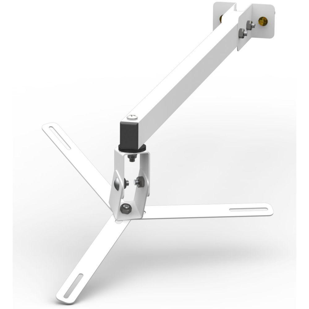 Suporte Projetor Datashow Mini Led Parede Braço 60 Cm - Branco - 2