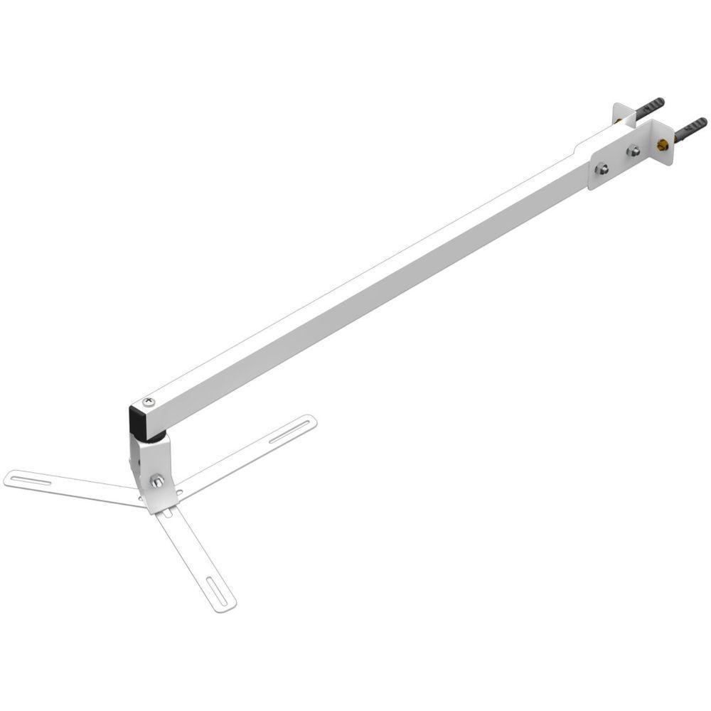 Suporte Projetor Datashow Mini Led Parede Braço 70 Cm - Branco - 6